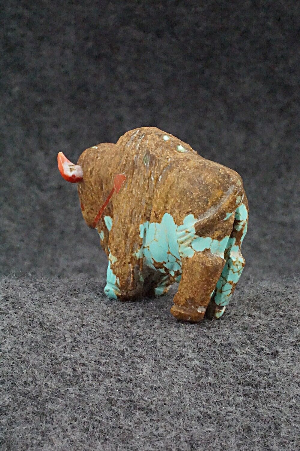 Buffalo Zuni Fetish Carving - Andres Quandelacy