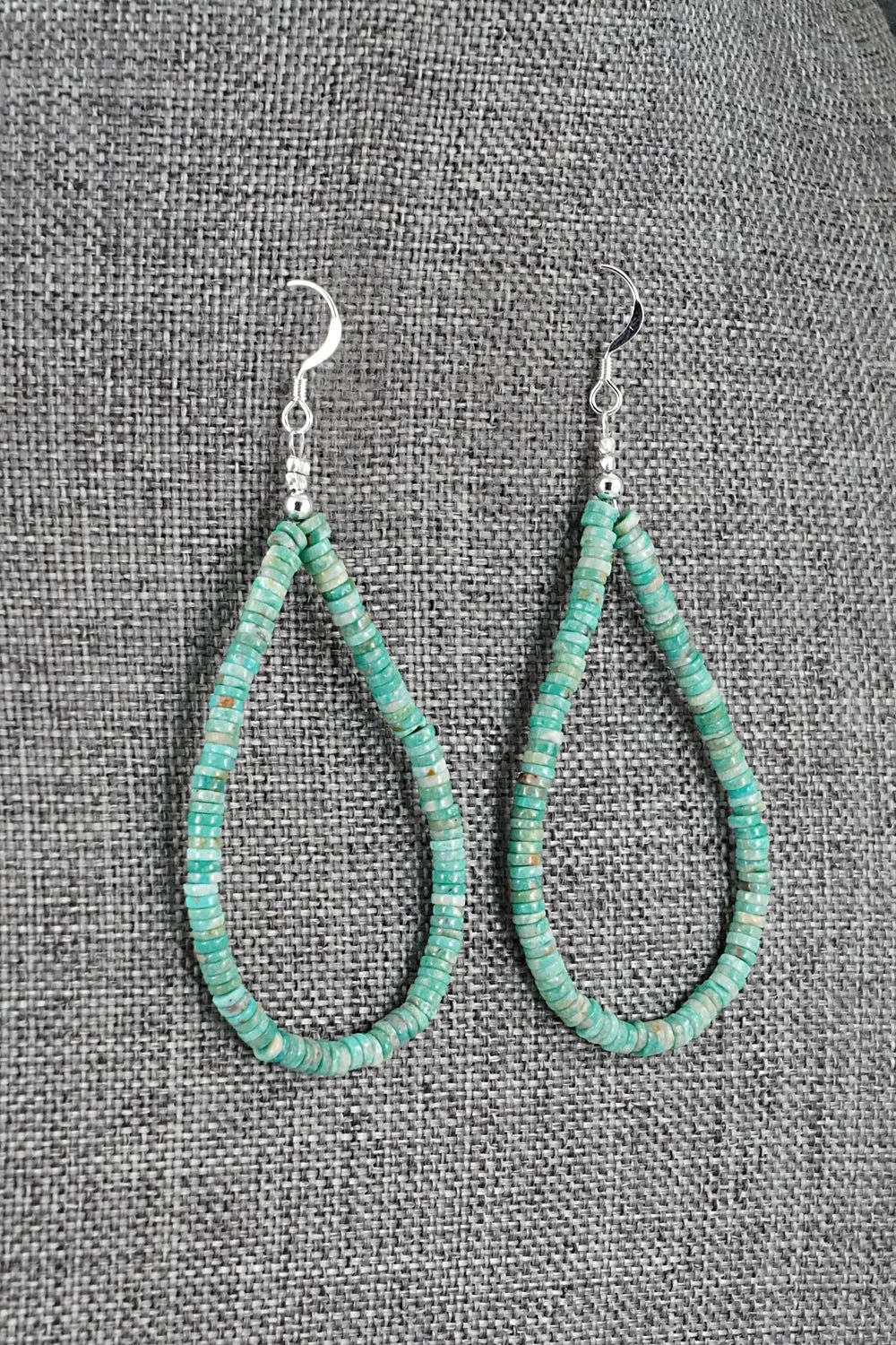 Turquoise & Sterling Silver Earrings - Doreen Jake