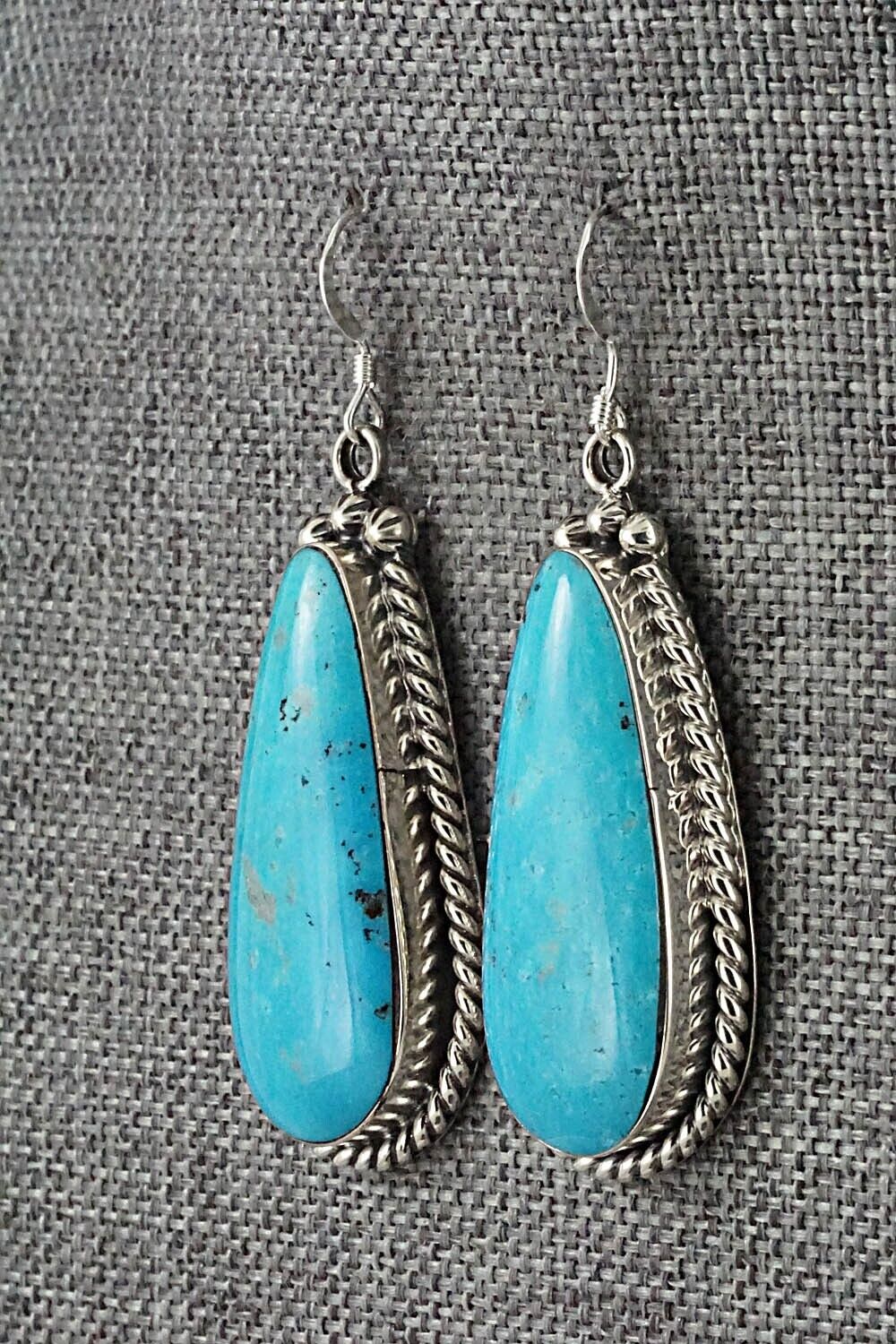 Turquoise & Sterling Silver Earrings - Brandon Belin