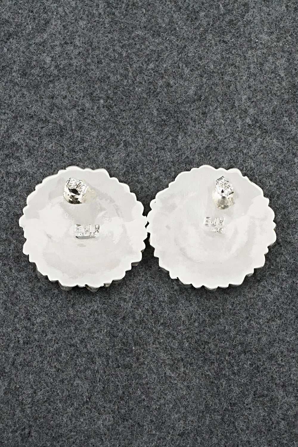 Turquoise & Sterling Silver Earrings - Eunice Wilson