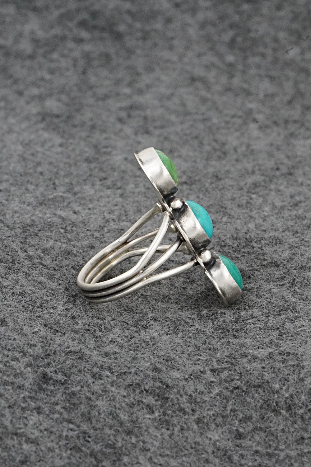 Turquoise & Sterling Silver Ring - Verley Betone - Size 8