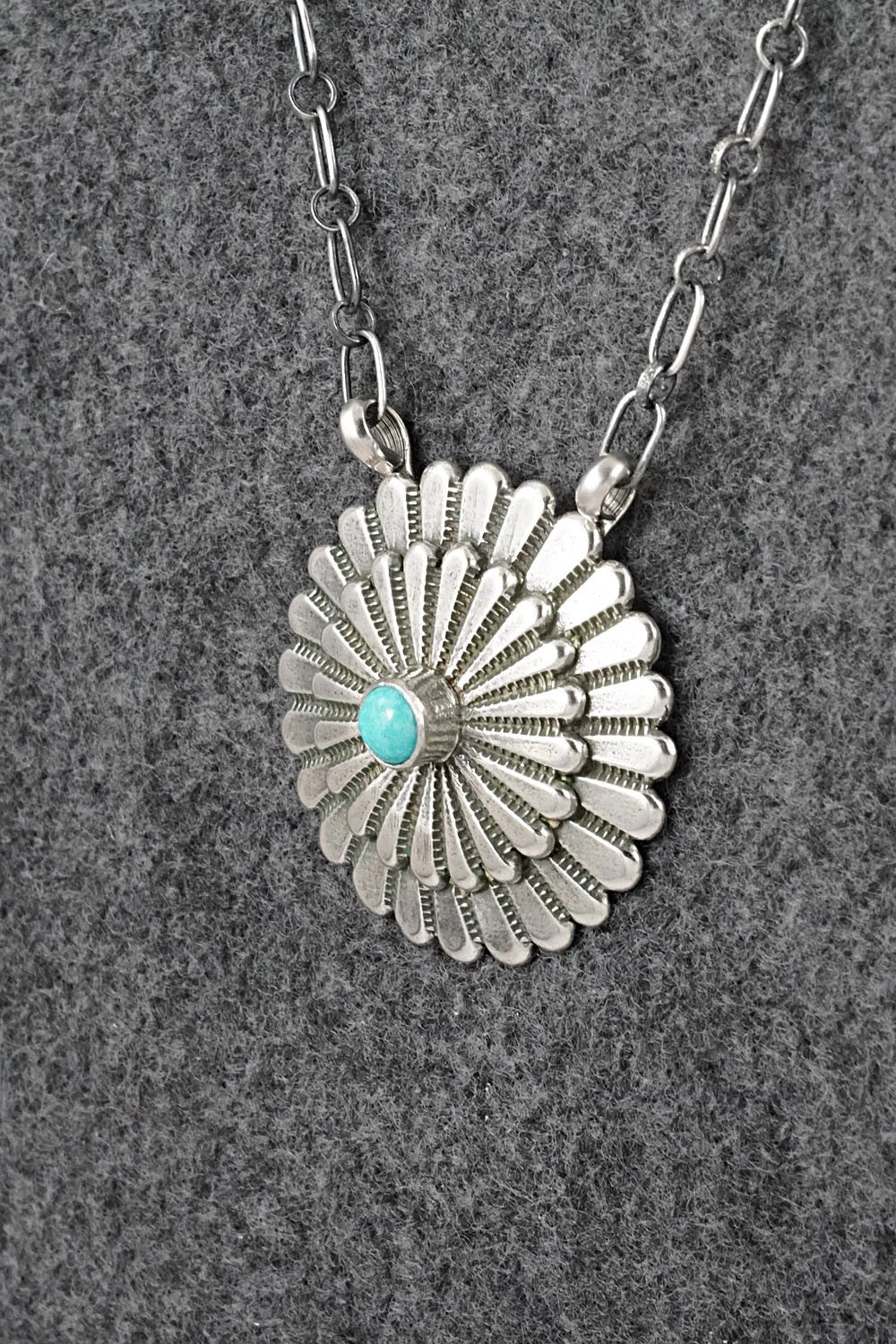 Turquoise & Sterling Silver Necklace - Sheldon Mariano