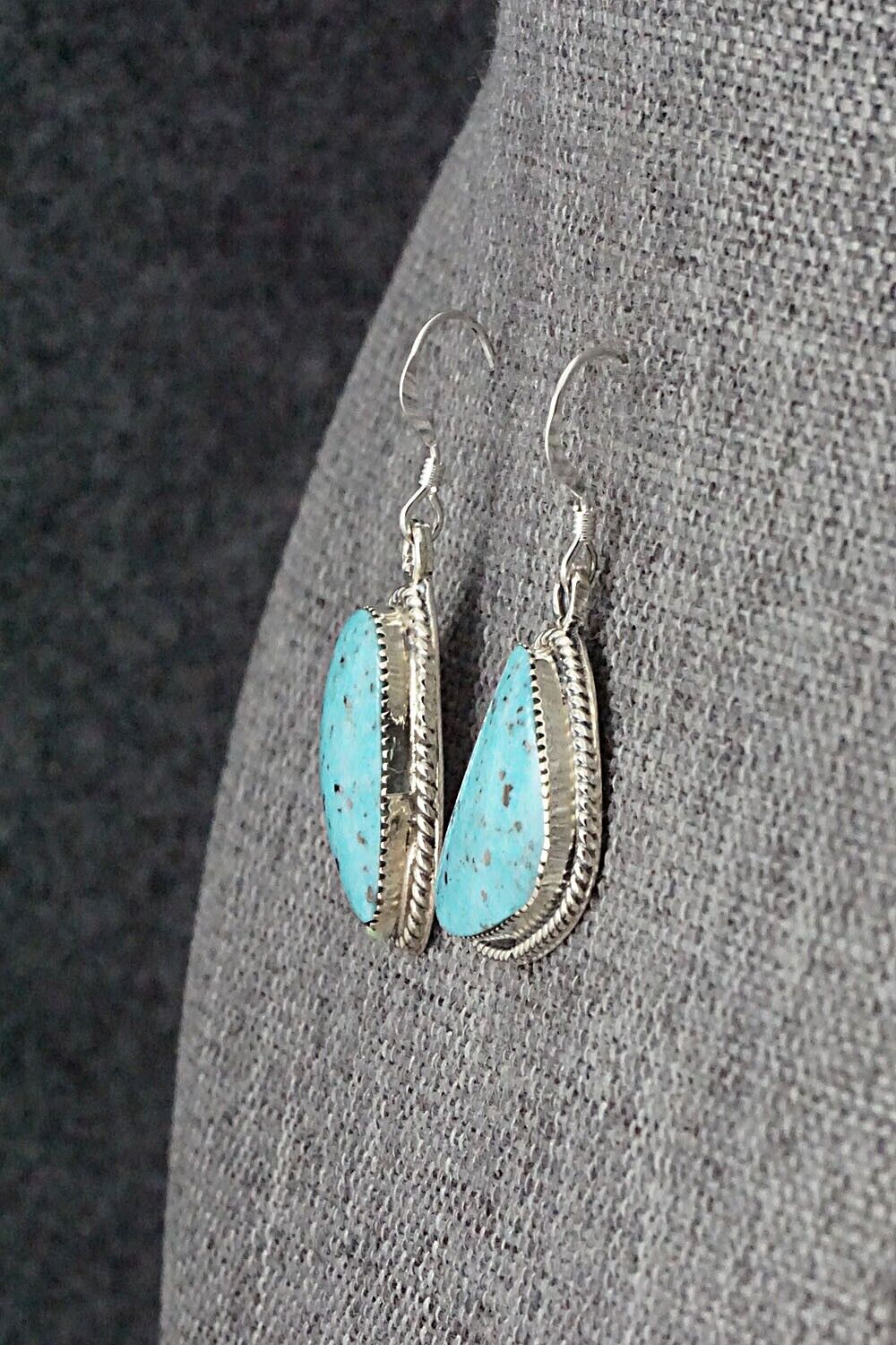 Turquoise & Sterling Silver Earrings - Annissa Martinez