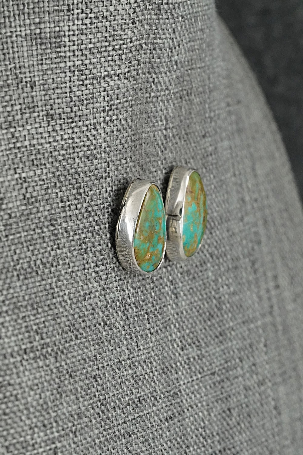 Turquoise & Sterling Silver Earrings - Rosemary Saunders