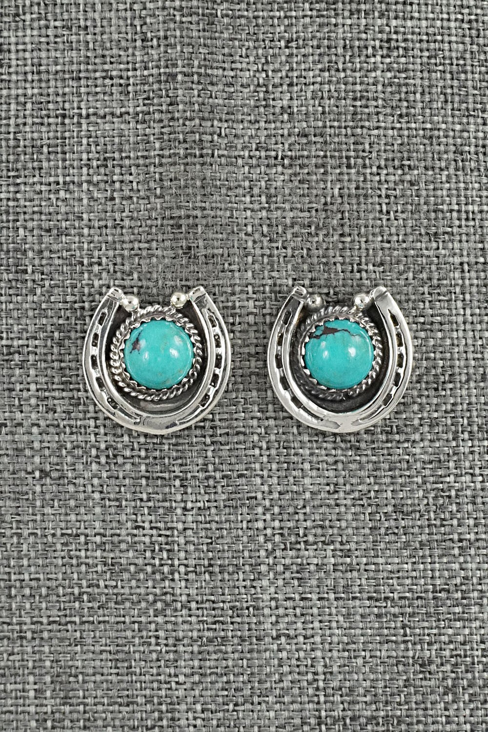 Turquoise & Sterling Silver Earrings - Hiram Largo