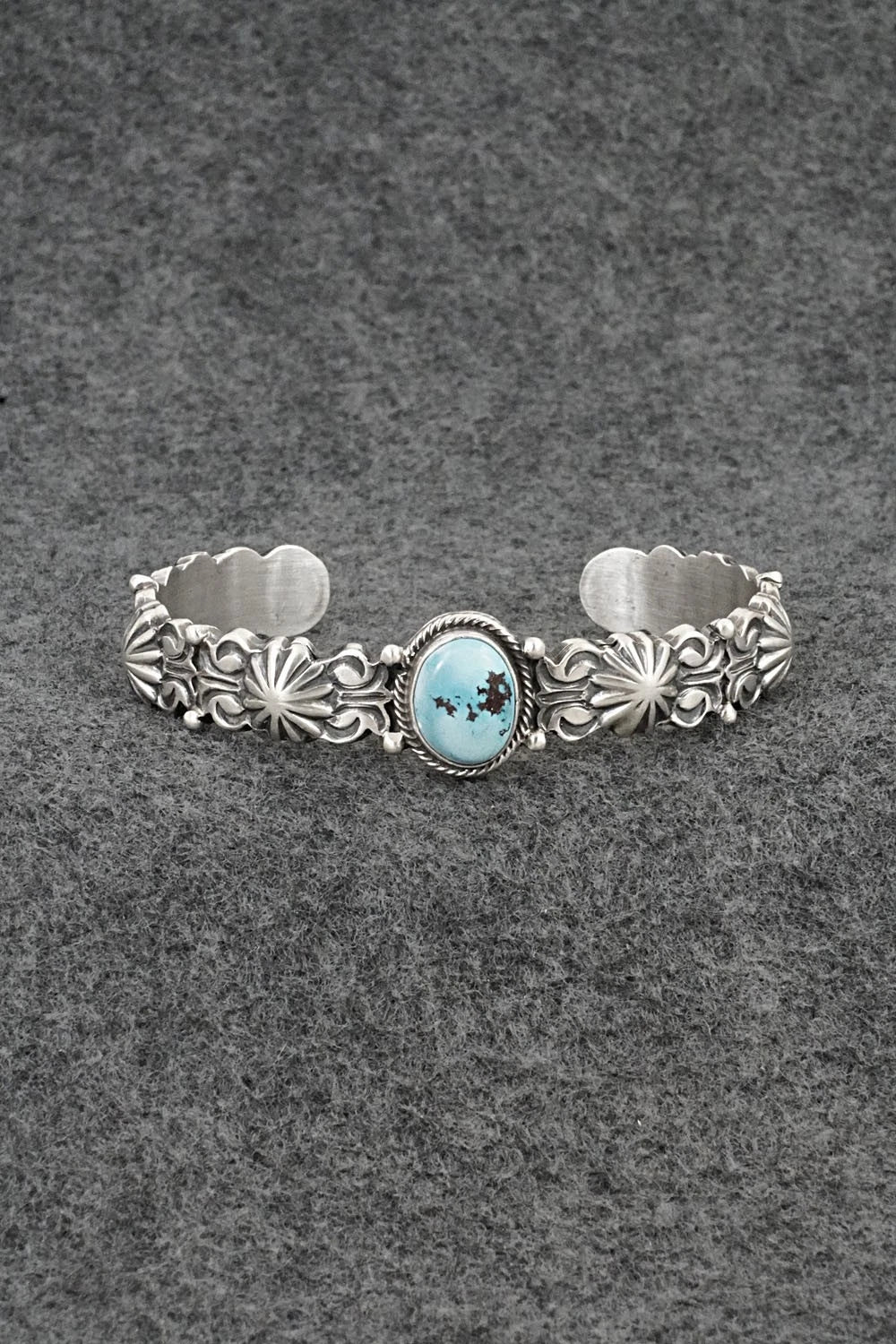 Turquoise & Sterling Silver Bracelet - Thomas Yazzie