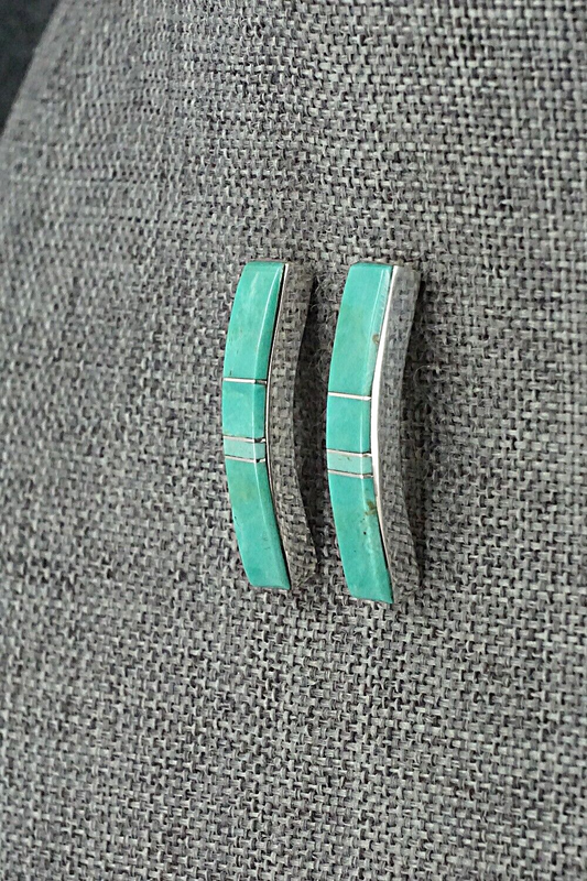 Turquoise & Sterling Silver Earrings - Marilyn Yazzie