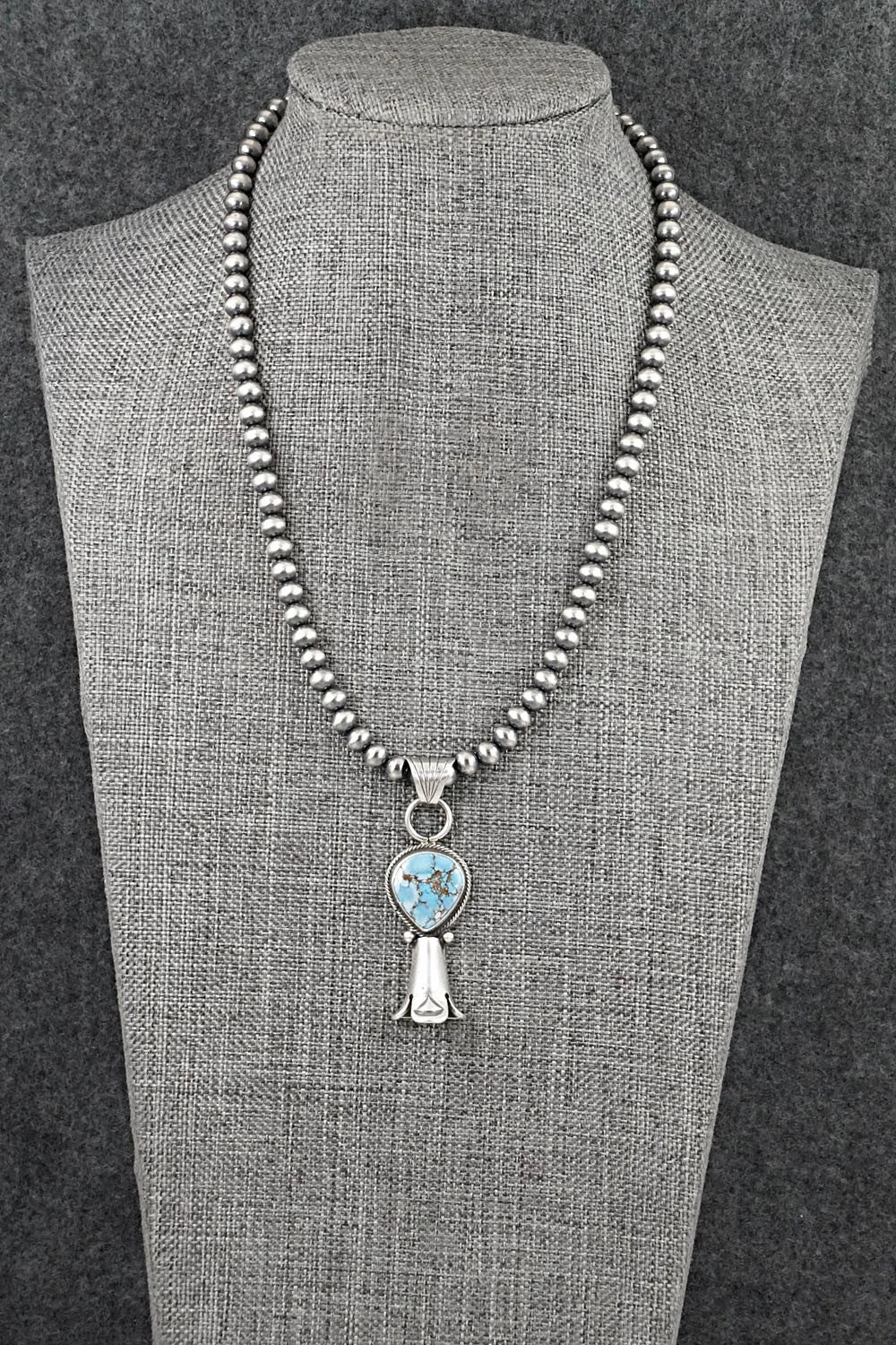 Turquoise & Sterling Silver Necklace - Sharon McCarthy