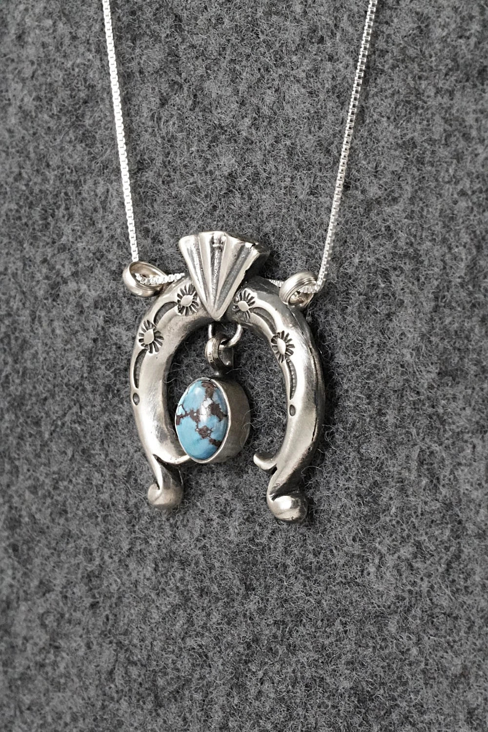 Turquoise & Sterling Silver Necklace - Gary Shorty