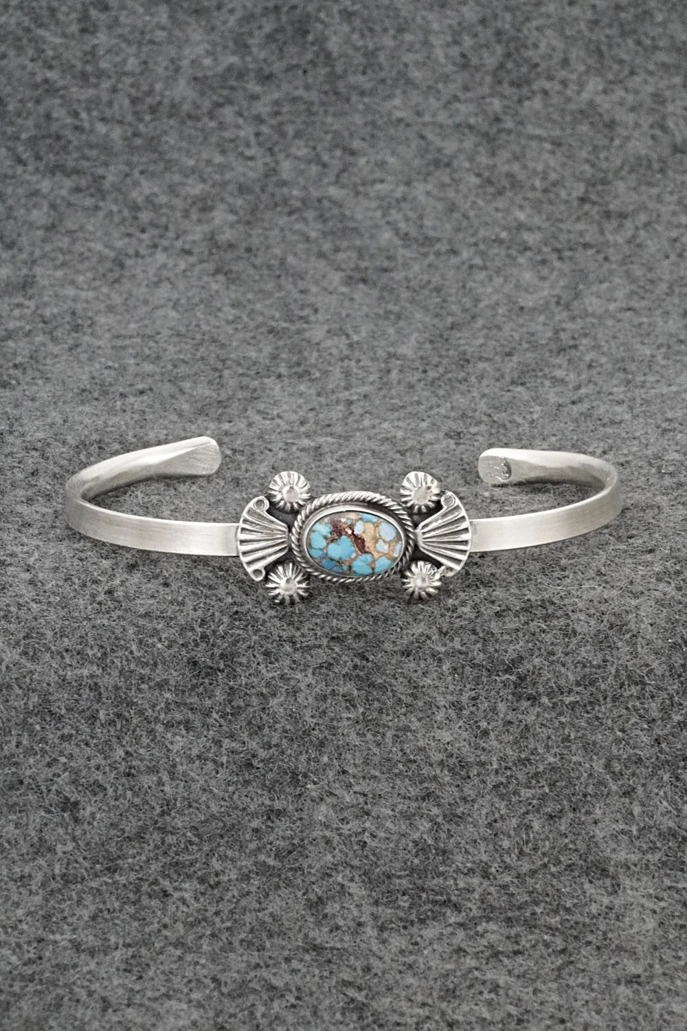Turquoise & Sterling Silver Bracelet - Genevieve Francisco