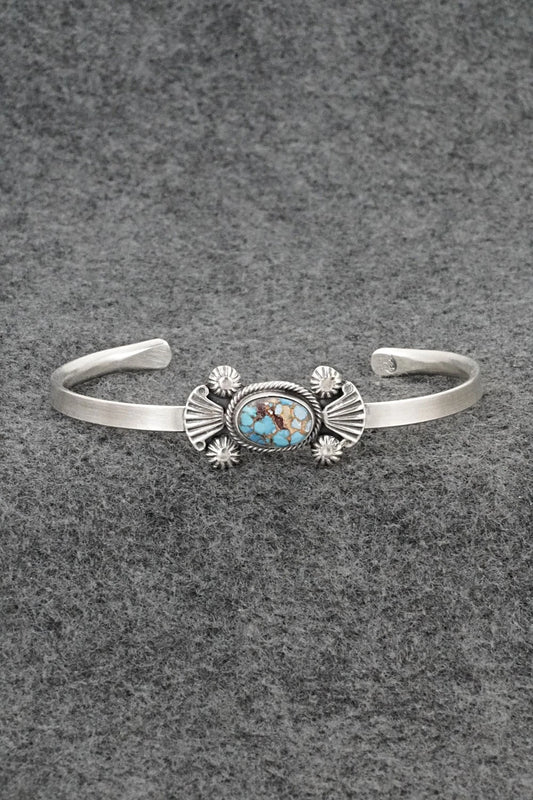 Turquoise & Sterling Silver Bracelet - Genevieve Francisco
