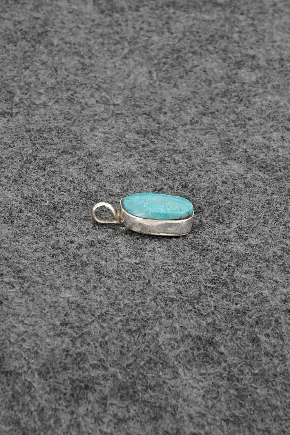 Turquoise & Sterling Silver Pendant - Ernest Hawthorne