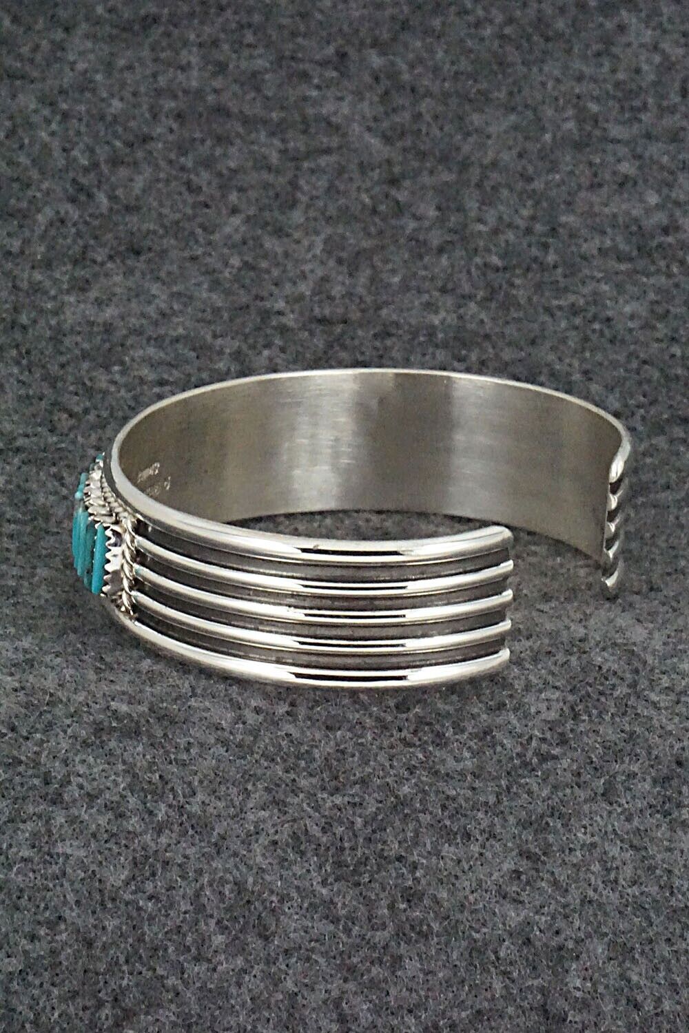 Turquoise & Sterling Silver Bracelet - Roland Francisco