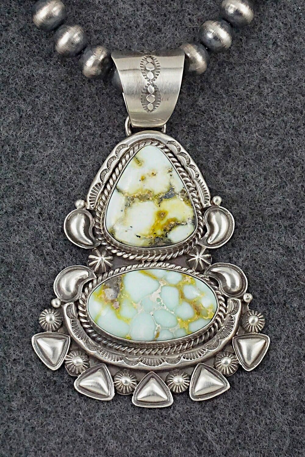 Variscite & Sterling Silver Necklace - Derrick Gordon