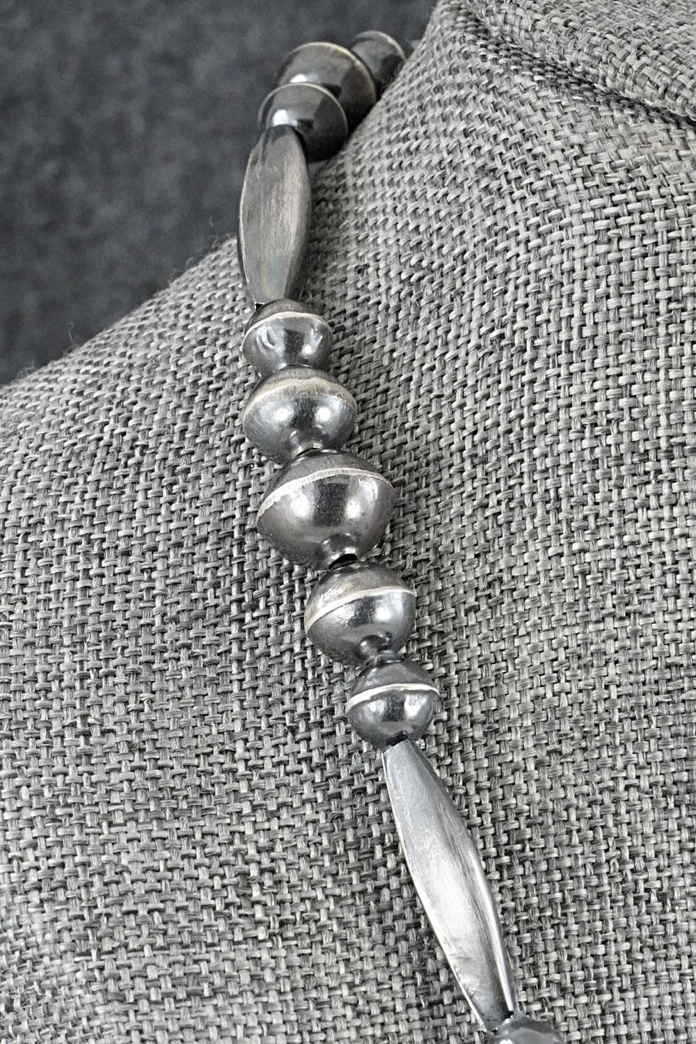 Sterling Silver Navajo Pearl Necklace 20" - Vintage