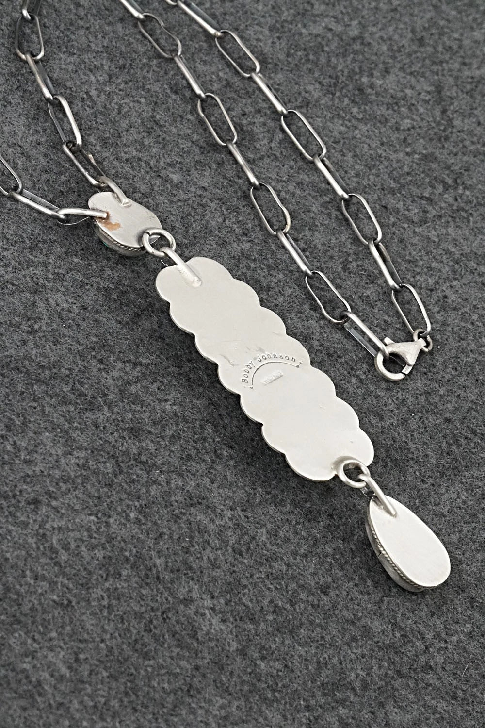 Turquoise & Sterling Silver Necklace - Bobby Johnson