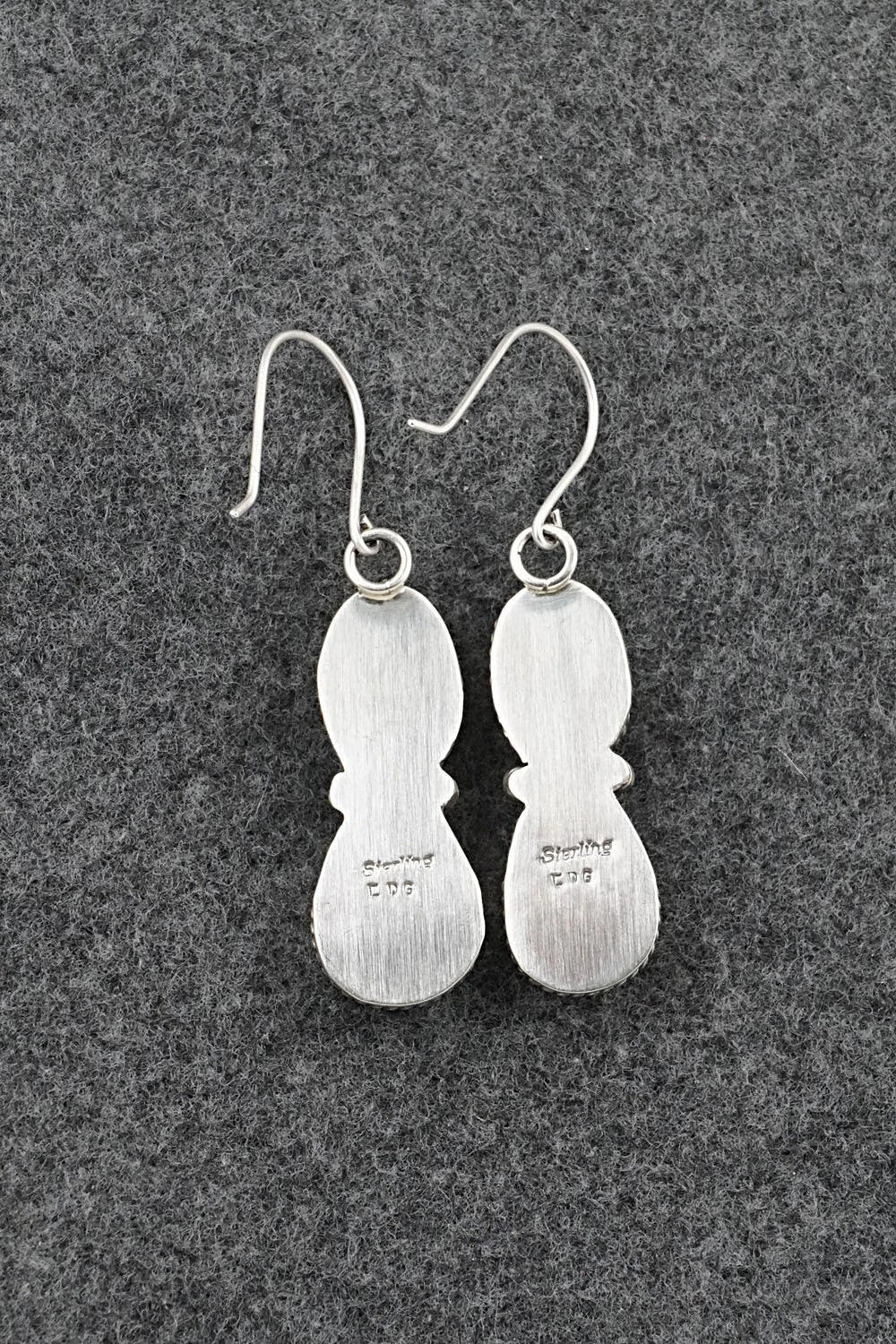 Turquoise & Sterling Silver Earrings - Eugene Gruber