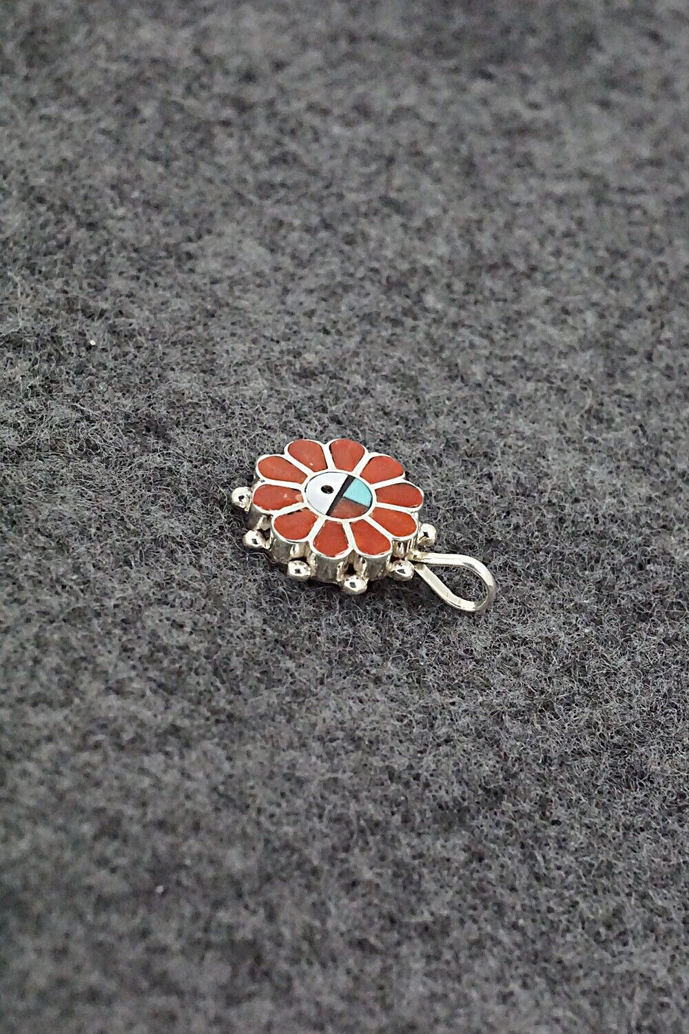 Multi Stone & Sterling Silver Pendant - Maxine Soseeah