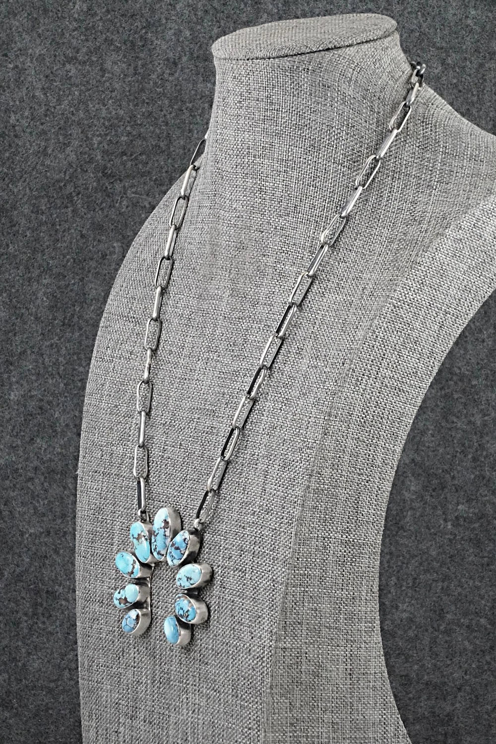 Turquoise & Sterling Silver Necklace - Darrin Livingston