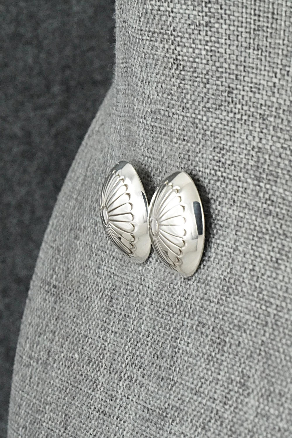 Sterling Silver Earrings - Marie Yazzie