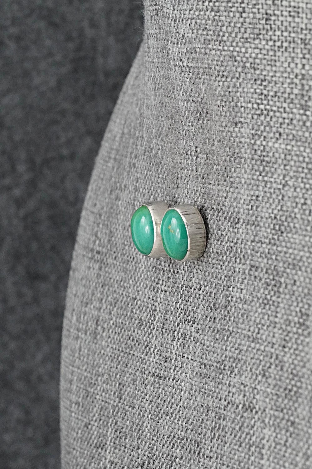 Turquoise & Sterling Silver Earrings - Rosemary Saunders