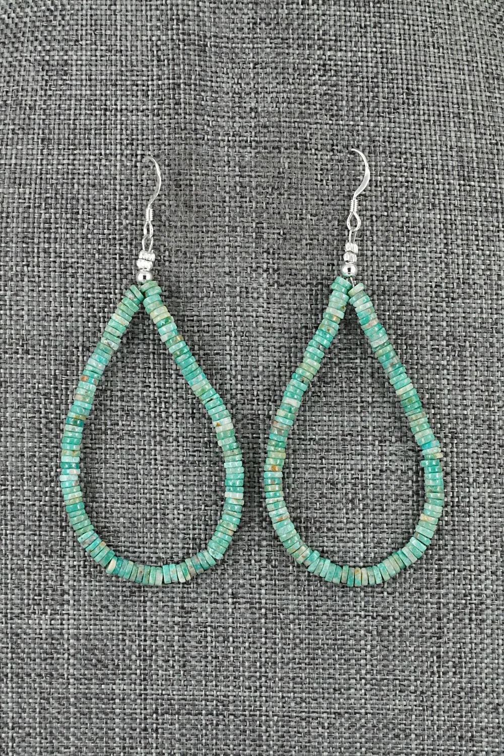 Turquoise & Sterling Silver Earrings - Doreen Jake