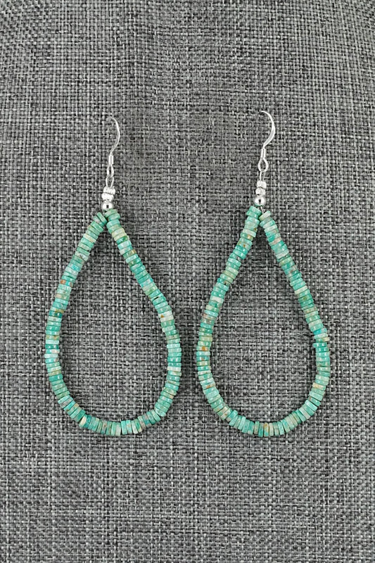 Turquoise & Sterling Silver Earrings - Doreen Jake