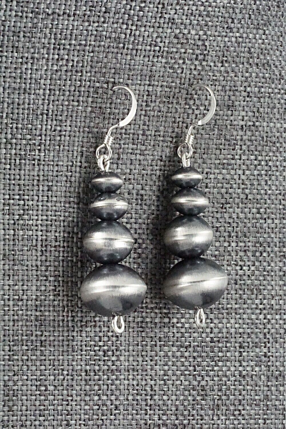 Sterling Silver Navajo Pearl Earrings - Preston Haley