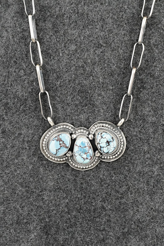Turquoise & Sterling Silver Necklace - Darrin Livingston