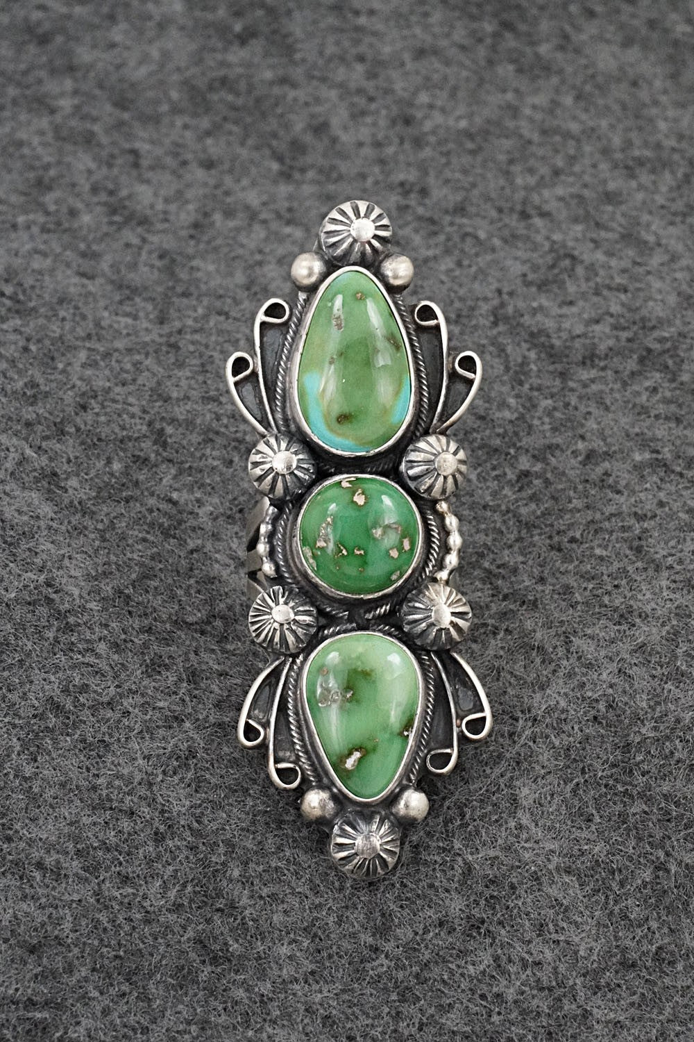 Turquoise & Sterling Silver Ring - Kathleen Livingston - Size 7