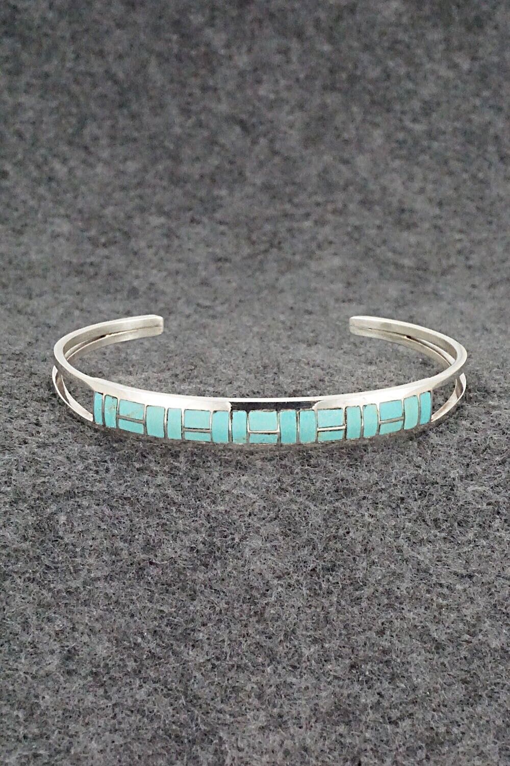 Turquoise & Sterling Silver Bracelet - Sibert Bowannie