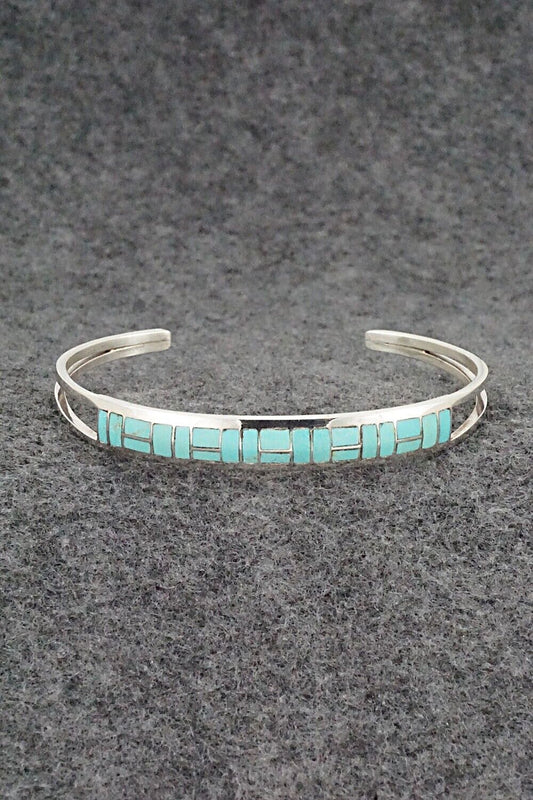 Turquoise & Sterling Silver Bracelet - Sibert Bowannie