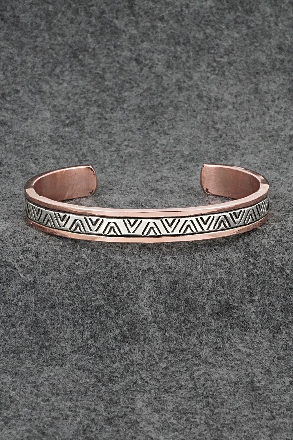 Copper & Sterling Silver Bracelet - Wylie Secatero