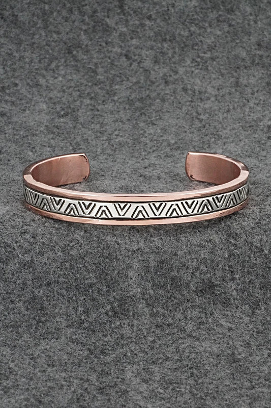Copper & Sterling Silver Bracelet - Wylie Secatero