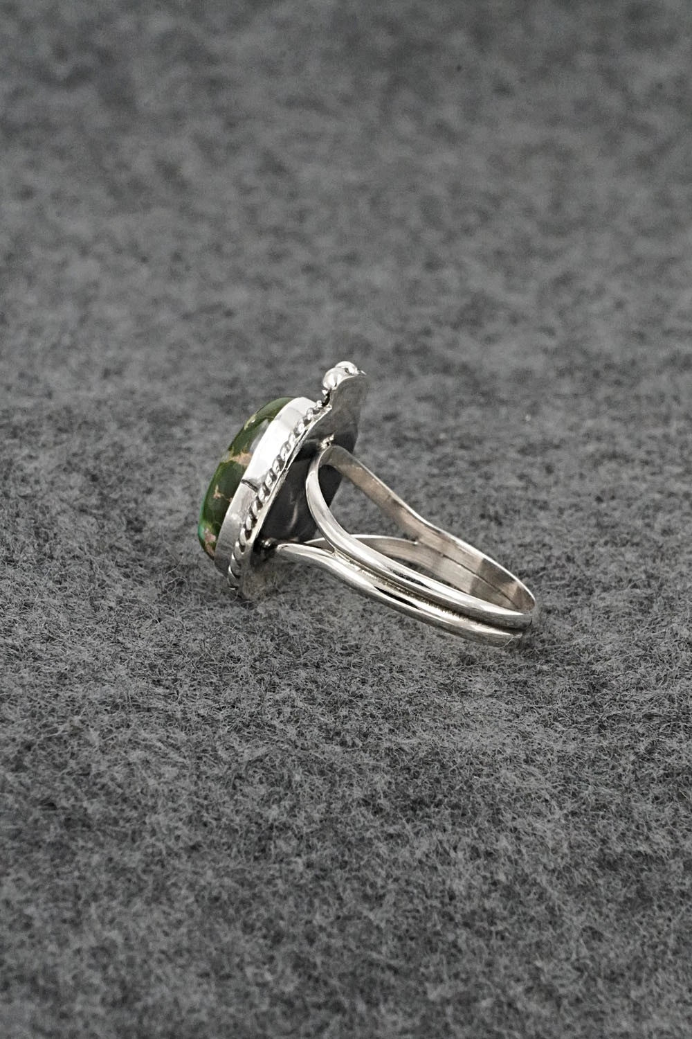 Turquoise & Sterling Silver Ring - Rosemary Saunders - Size 8