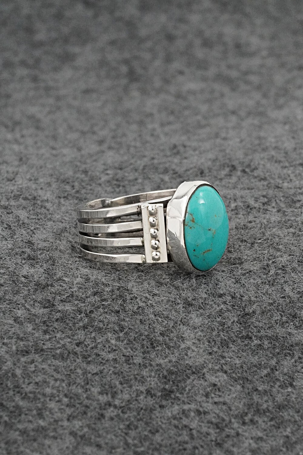 Turquoise & Sterling Silver Ring - Thomas Yazzie - Size 7