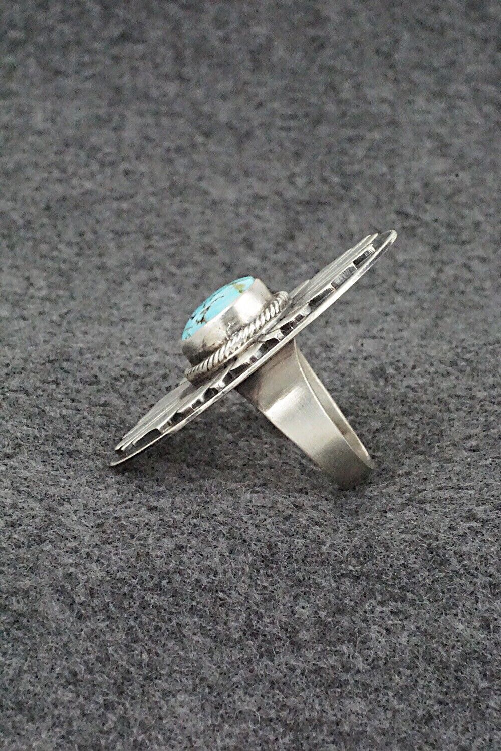 Turquoise & Sterling Silver Ring - Marita Benally - Size 8