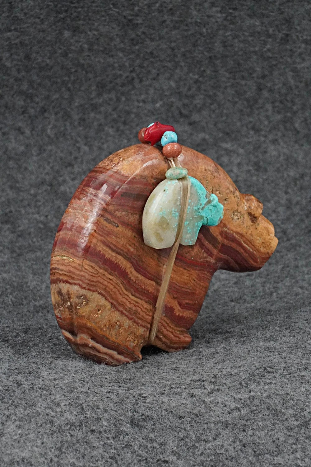 Bear with Cub Zuni Fetish Carving - Paulette & Farlan Quam