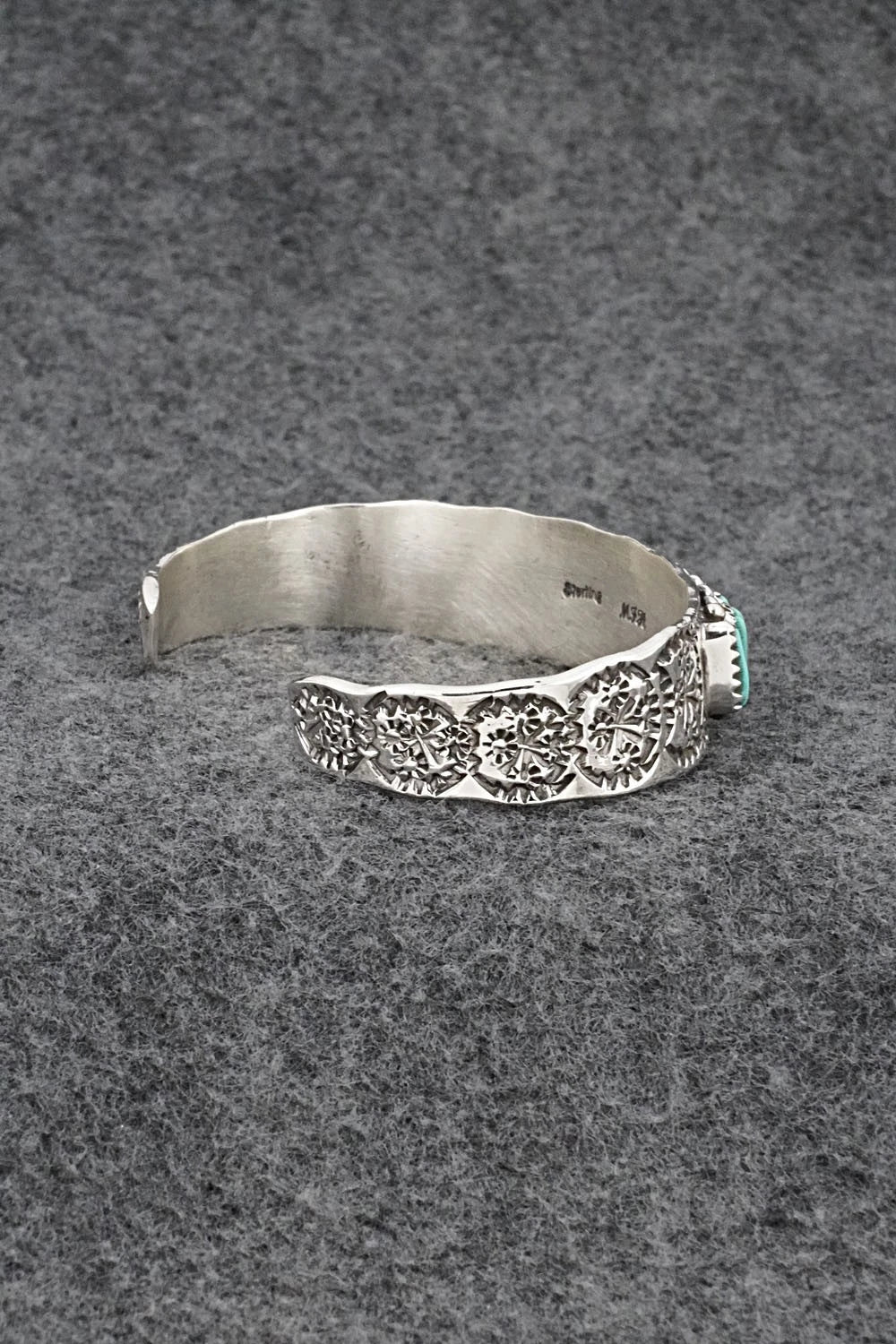 Turquoise & Sterling Silver Bracelet - Murray Hannaweeka
