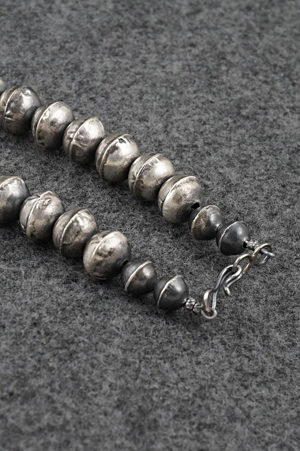 Multi-Stone & Sterling Silver Navajo Pearl Necklace 20" - Vintage