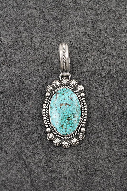 Turquoise & Sterling Silver Pendant - Michael Calladitto