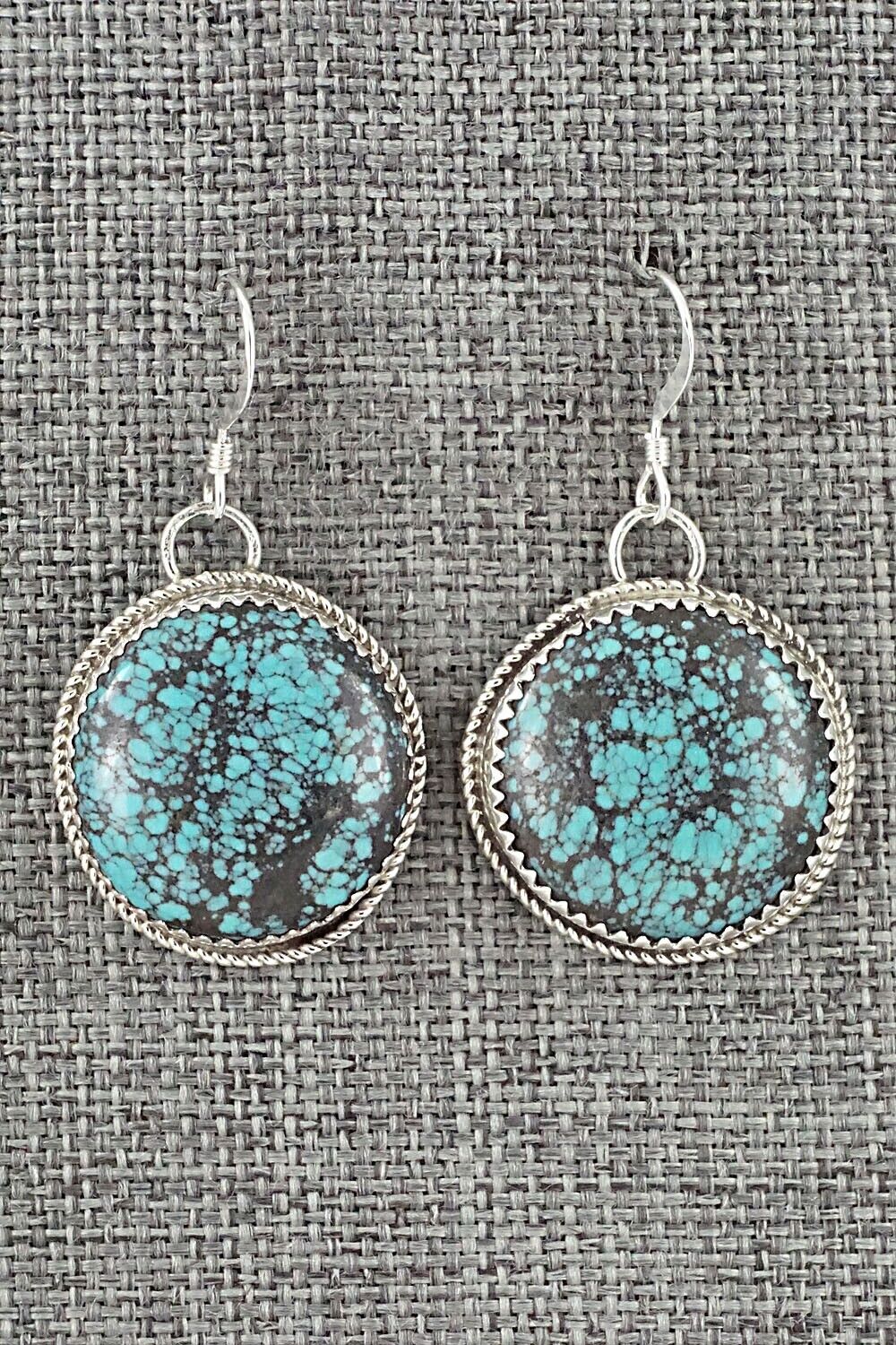 Turquoise & Sterling Silver Earrings - Ernest Hawthorne