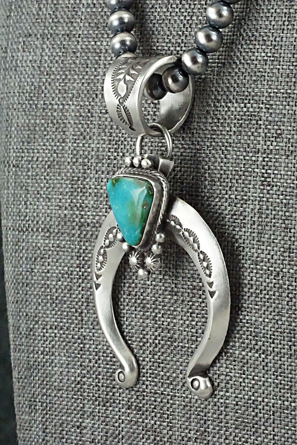 Turquoise & Sterling Silver Necklace - Samuel Yellowhair