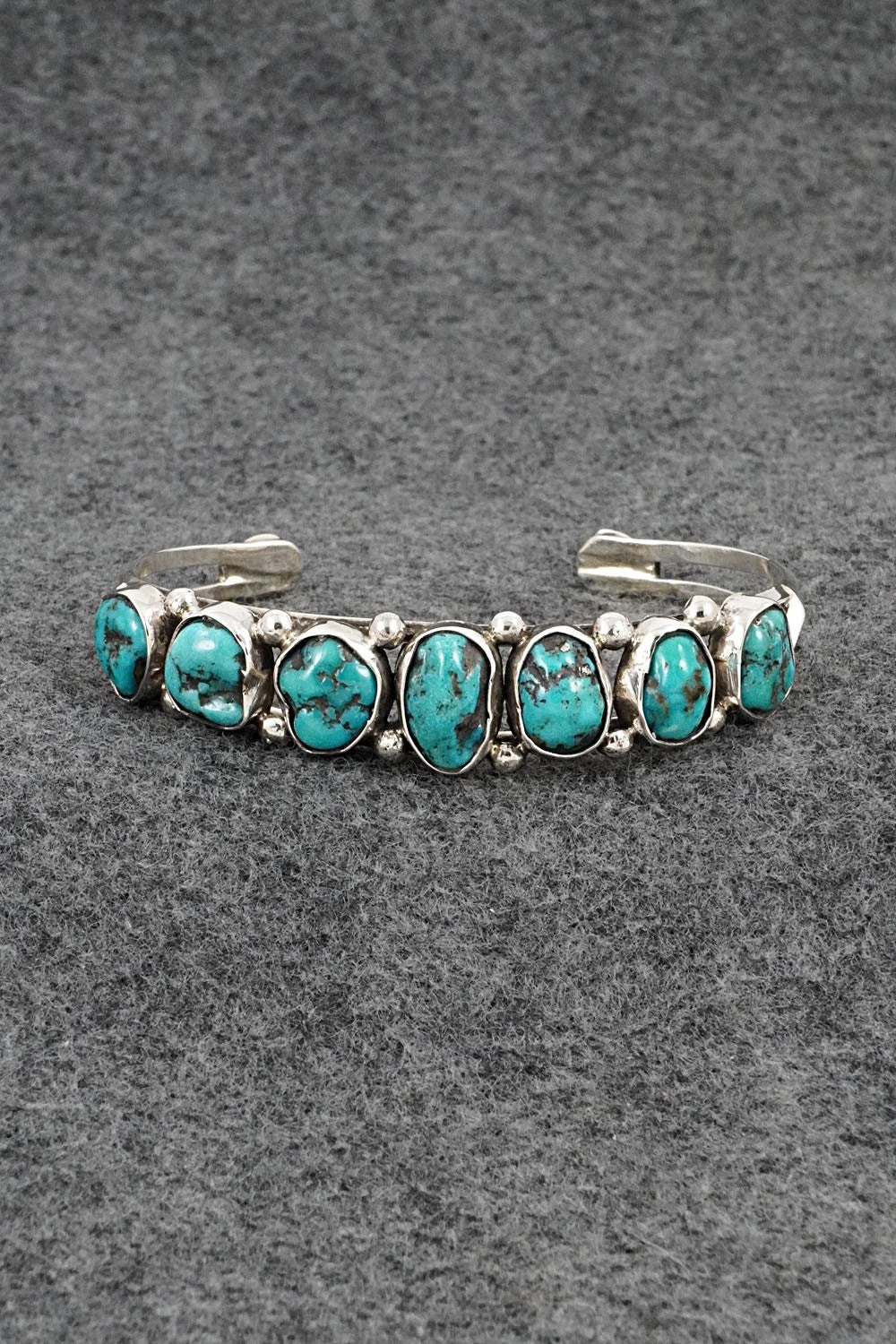 Turquoise & Sterling Silver Bracelet - Priscilla Reeder