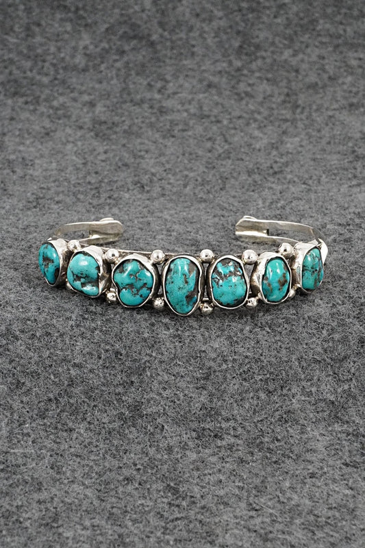 Turquoise & Sterling Silver Bracelet - Priscilla Reeder