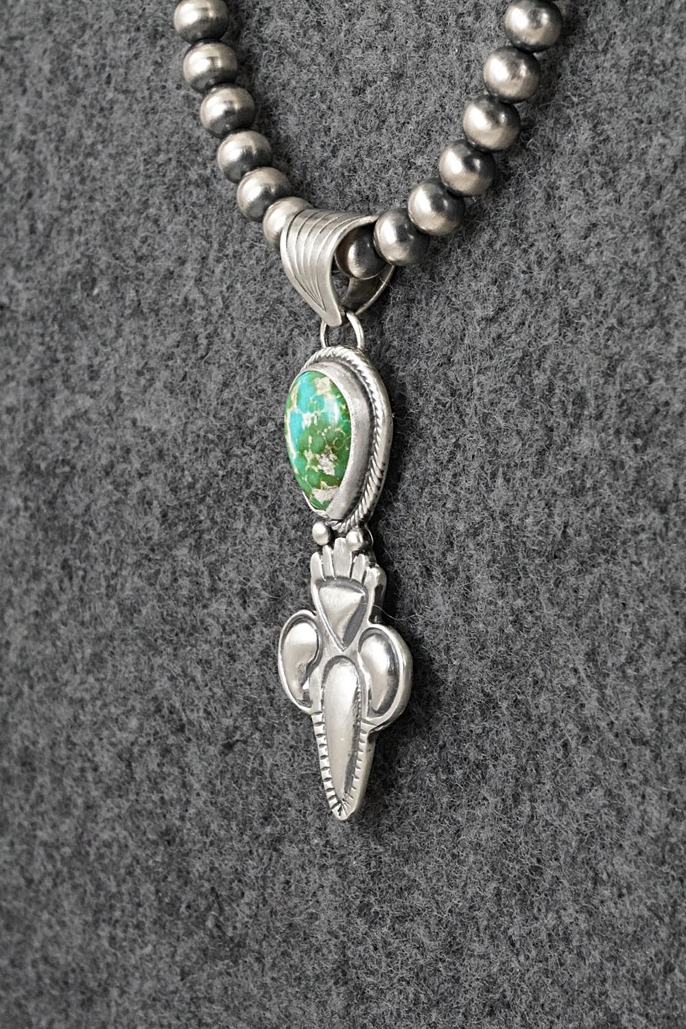 Turquoise & Sterling Silver Necklace - Gary Shorty