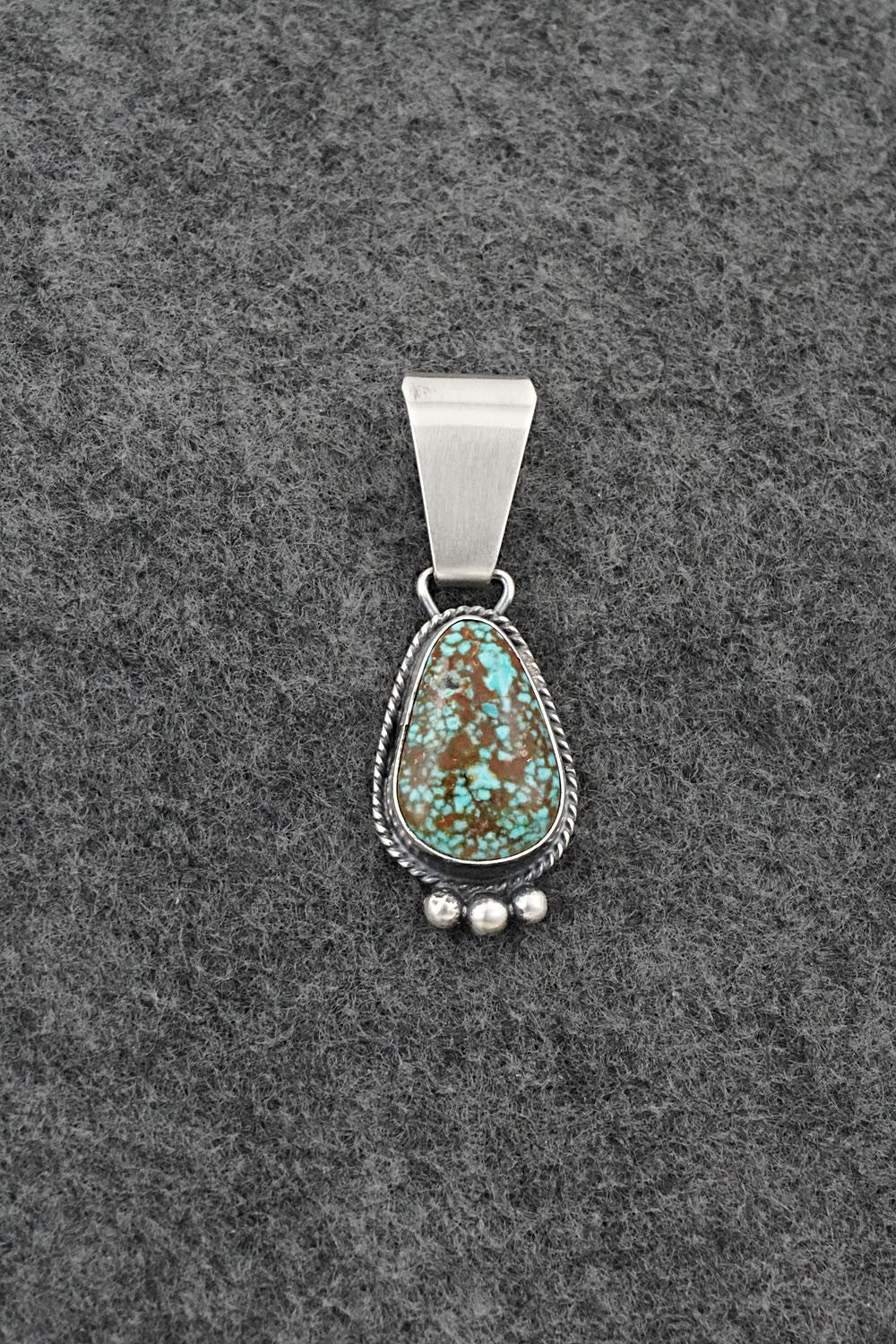 Turquoise & Sterling Silver Pendant - Rena Begay