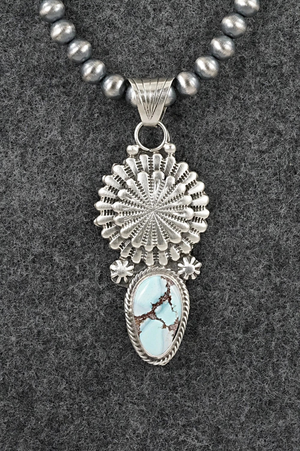 Turquoise & Sterling Silver Necklace - Sharon McCarthy