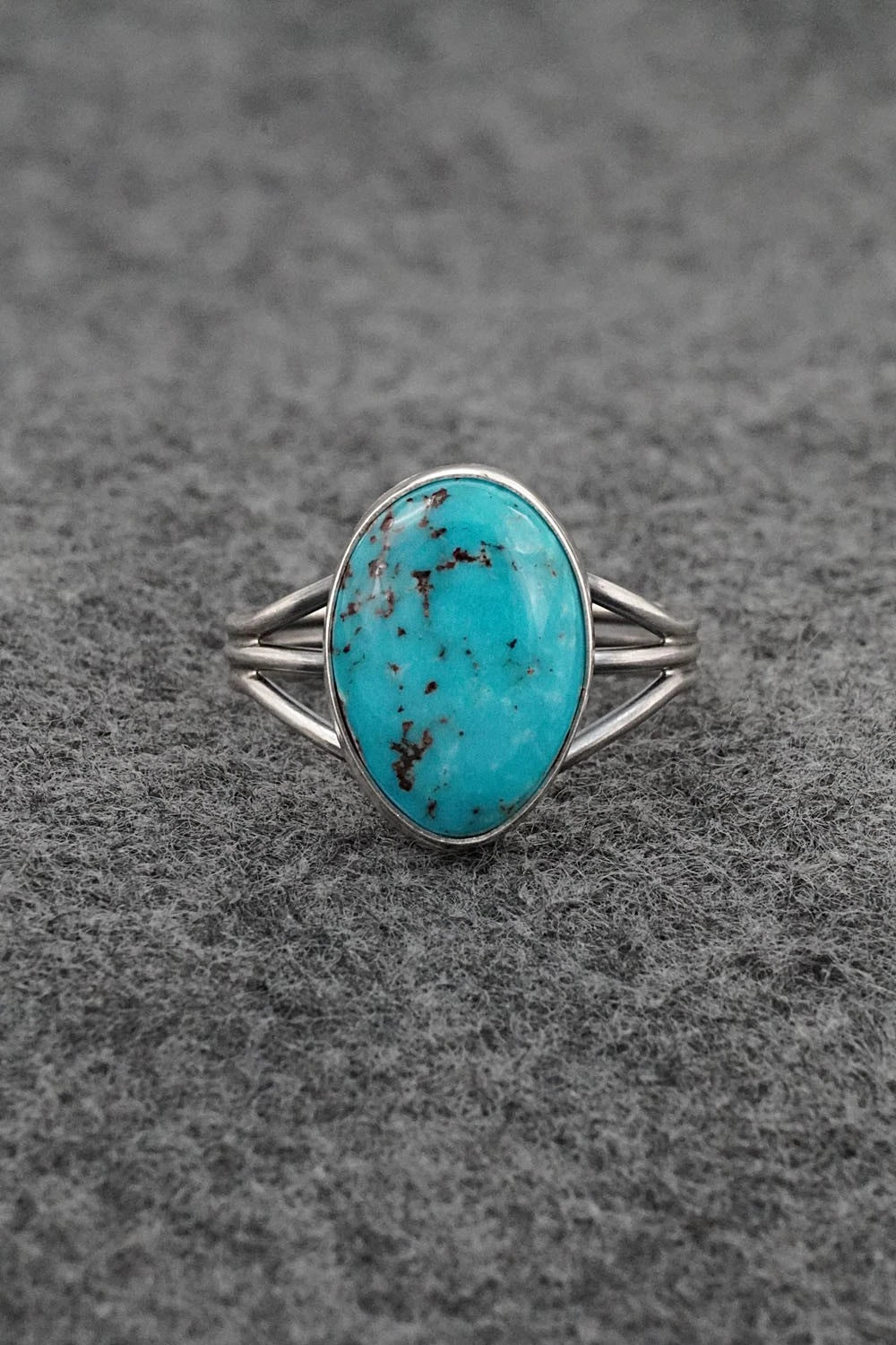 Turquoise & Sterling Silver Ring - Rena Begay - Size 10