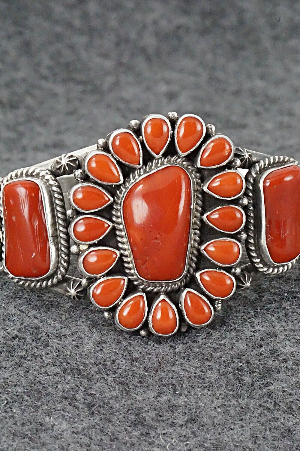Coral & Sterling Silver Bracelet - Derrick Gordon